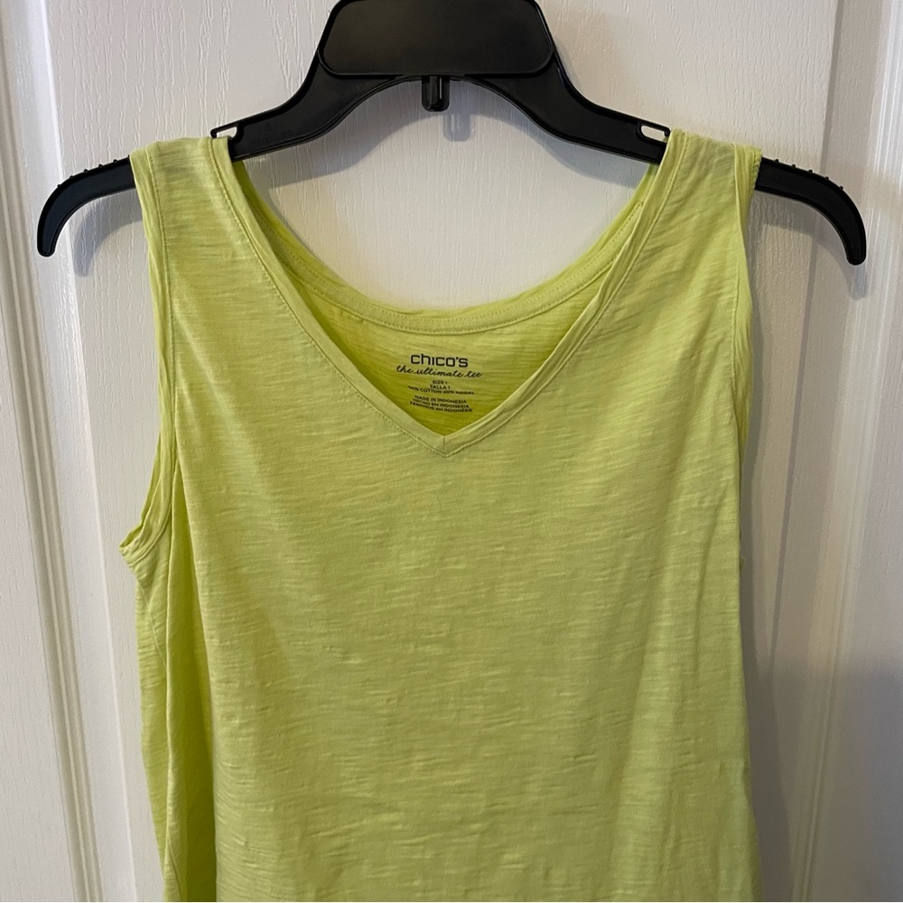 Chico's Green‎ Sleeveless Tank Top - Picture 2 of 5